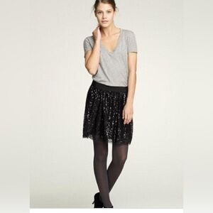 NWOT JCrew sequin mini party skirt